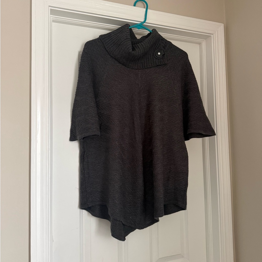 Dana Buchman Charcoal Cowl Neck Sweater